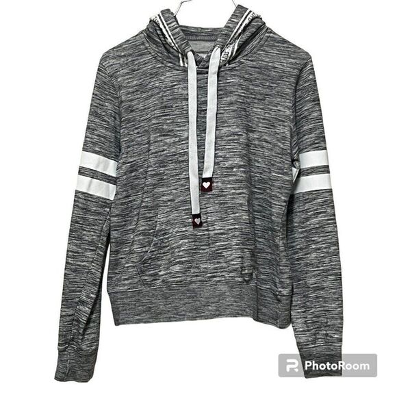 Womens Reflex Size Large Gray Hoodie Love Print Around Sweatshirt - Picture 1 of 4